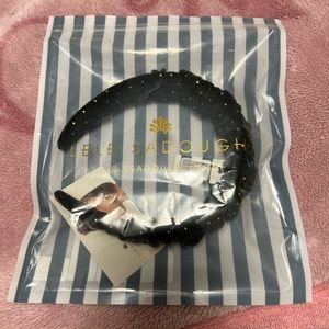 Lele sadoughi black and gold headband